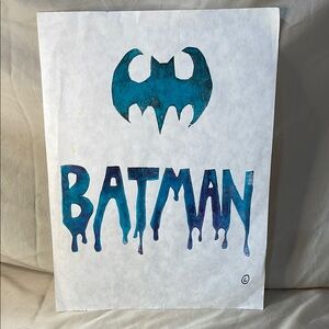 Handmade Batman print